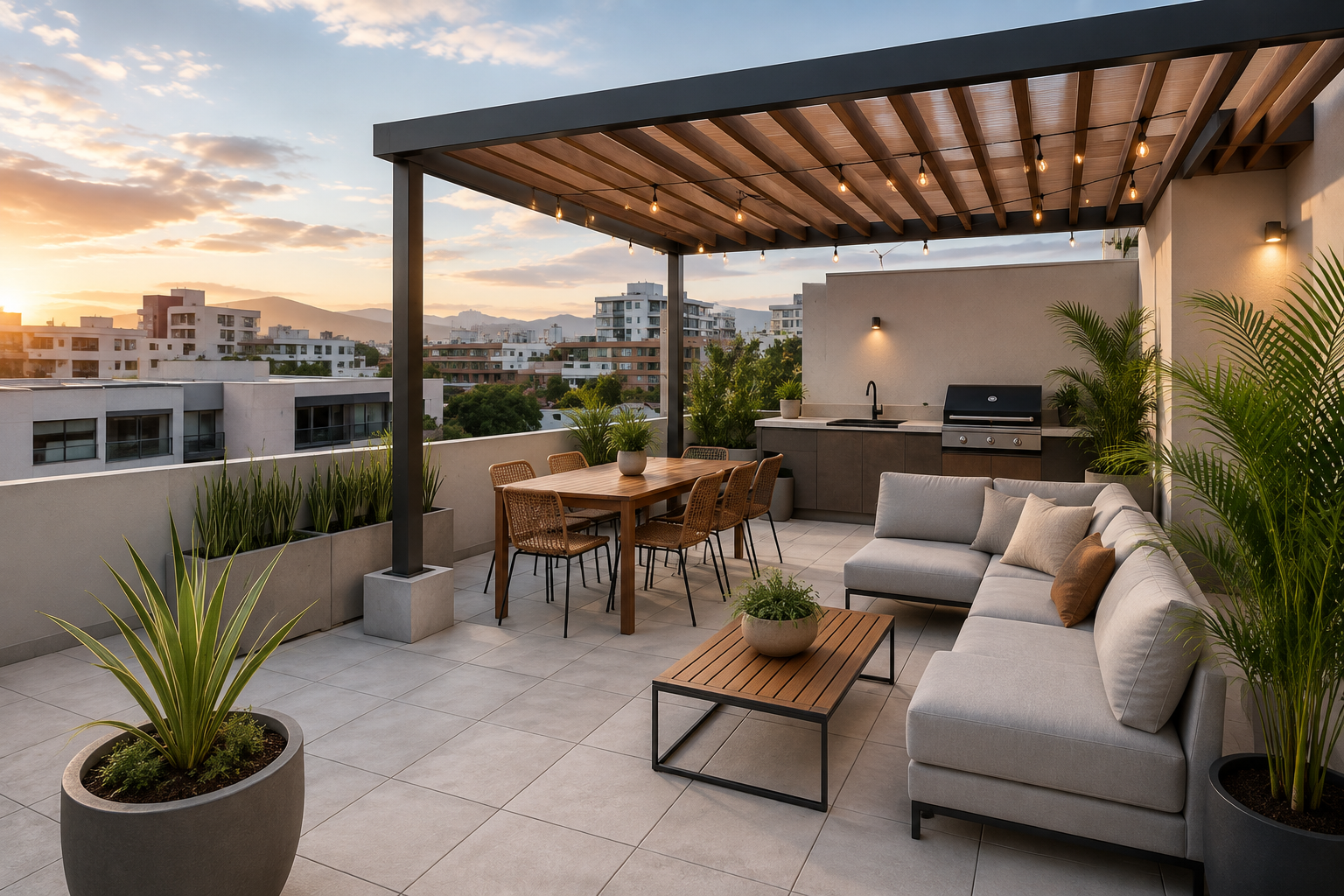 Terraza del proyecto ZETAC